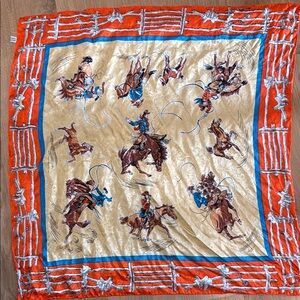 Western Themed Silk wild rag